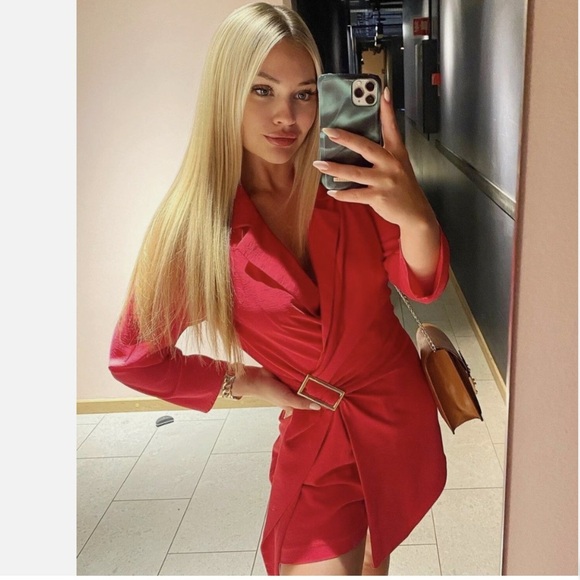 NWT Zara Buckled Wrap Jumpsuit Blazer Romper - Picture 3 of 8